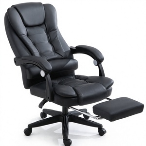 Wholesale Indoor Office Furniture Luxury Boss Executive -PU Leather <b>High</b> Back <b>Armchair</b> Swivel Modern Lift Chair Adjustable Heigh - Product Image 3