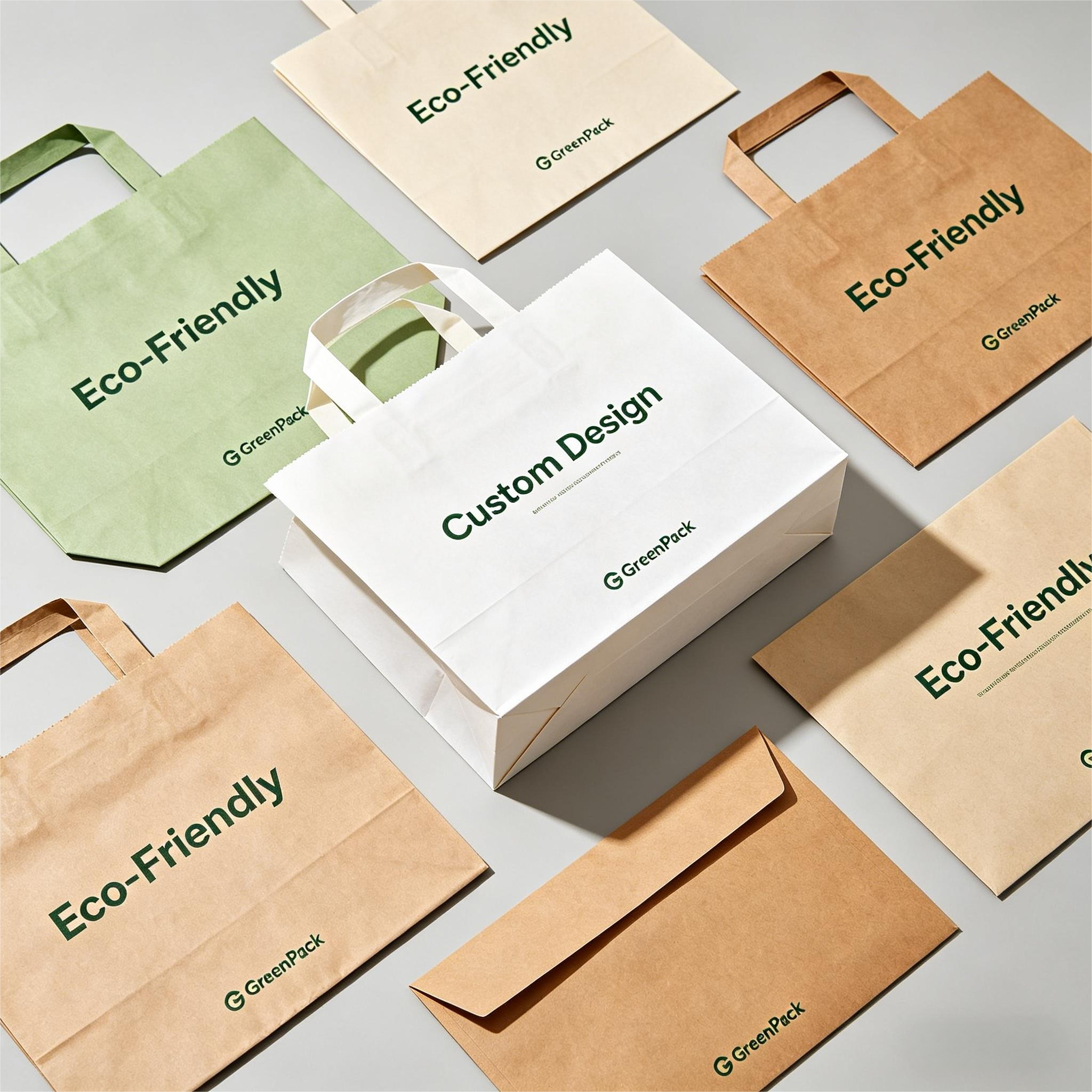 Biodegradable Medium Dimensions Waterproof Coating Durable OEM Factory Practical Paper Bag for Picnic Use