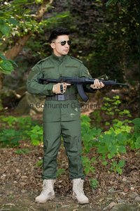 도매 야외 전술 올리브 그린 아쿠 유니폼 전술 세트 야외 위장 전투 유니폼 - Product Image 6