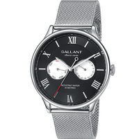 Reloj de Pulsera Meca-Quartz Plateado OEM para Hombre, Calendario, Resistente al Agua, Esfera Multifunción, Luminoso