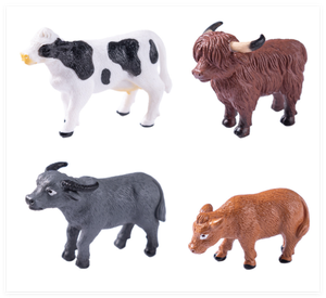 Figuras <span class=keywords><strong>de</strong></span> Animales <span class=keywords><strong>de</strong></span> Granja al <span class=keywords><strong>por</strong></span> Mayor, Miniaturas para Casa <span class=keywords><strong>de</strong></span> Muñecas, Vaca, Yak, Plástico PVC, Estatuas Realistas, Miniaturas 3D para Jardín, Juguetes para Niños - Product Image 6
