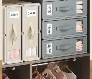 Foldable Bed Sheet Storage <strong>Box</strong> Stackable <strong>Bedding</strong> Storage <strong>Box</strong> Fabric Storage <strong>Box</strong> for Windows Linen Sheets Organizer - Product Image 2