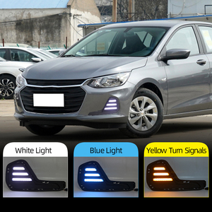 Luz LED de Conducción Diurna para Automóvil Chevrolet Cavalier <span class=keywords><strong>Onix</strong></span> 2019 2020 2021 2022, Lámpara <span class=keywords><strong>Antiniebla</strong></span> LED DRL, Señal de Giro Dinámica Amarilla - Product Image 5