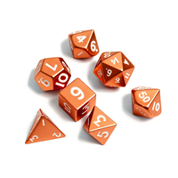 Jeu de dés polyédriques en métal moulé en 7 pièces, personnalisé pour D&D RPG, écologique et durable, sur le thème des Dragons et des Donjons