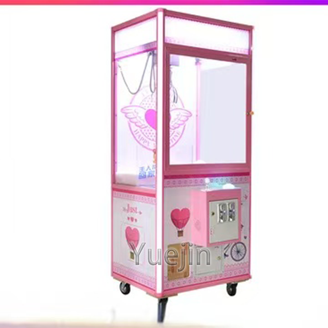 Hot Sale Custom Pink Claw Machine Game Coins and Doll Crane Machine Customized for Optimal Fun