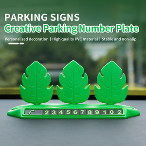 Kits <span class=keywords><strong>de</strong></span> Interior <span class=keywords><strong>de</strong></span> coche <span class=keywords><strong>de</strong></span> dibujos animados <span class=keywords><strong>de</strong></span> <span class=keywords><strong>hoja</strong></span> <span class=keywords><strong>de</strong></span> árbol <span class=keywords><strong>de</strong></span> simulación <span class=keywords><strong>de</strong></span> PVC OEM Baviss personalizados, placa <span class=keywords><strong>de</strong></span> matrícula <span class=keywords><strong>de</strong></span> estacionamiento temporal, accesorios interiores - Product Image 3