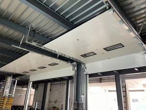 Mới Ra mắt Thiết kế hiện đại điện nhà để xe biệt thự màu thép tấm cách nhiệt tự động sợi thủy tinh màn hình lưới - Product Image 4