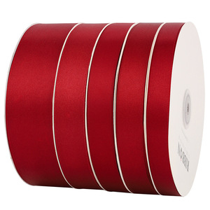 Nine-Colored Ribbon Satin Ribbon Red 10mm 15mm 25mm 38mm Wedding Gift Packaging Decoration Classic Style - Product Image 5