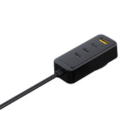 Chargeur de voiture USB C 90W à 6 ports, adaptateur de charge rapide avec 4 ports USB-C et 2 ports USB-A pour voitures et camions 12V 24V