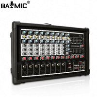 Console de mixage numérique 8 canaux OEM, son audio professionnel, amplificateur Bluetooth 500W pour DJ, maison, KTV, spectacle