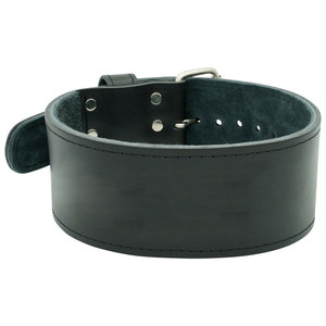 Cinturón de Levantamiento de Pesas Unisex de Cuero Vacuno de Alta Calidad, Color Plateado, Hebilla de Acero de Una Sola Punta, Antideslizante, 10 mm - Product Image 4