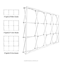 Support publicitaire pliable multi-scènes X Stand Pop Banner avec graphismes haute définition, résistant aux intempéries, pour salons professionnels