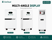 Batterie solaire LiFePO4 à décharge profonde 48V 51.2V 10kWh 16kWh 20kWh 30kWh, batterie lithium rechargeable pour stockage d'énergie domestique