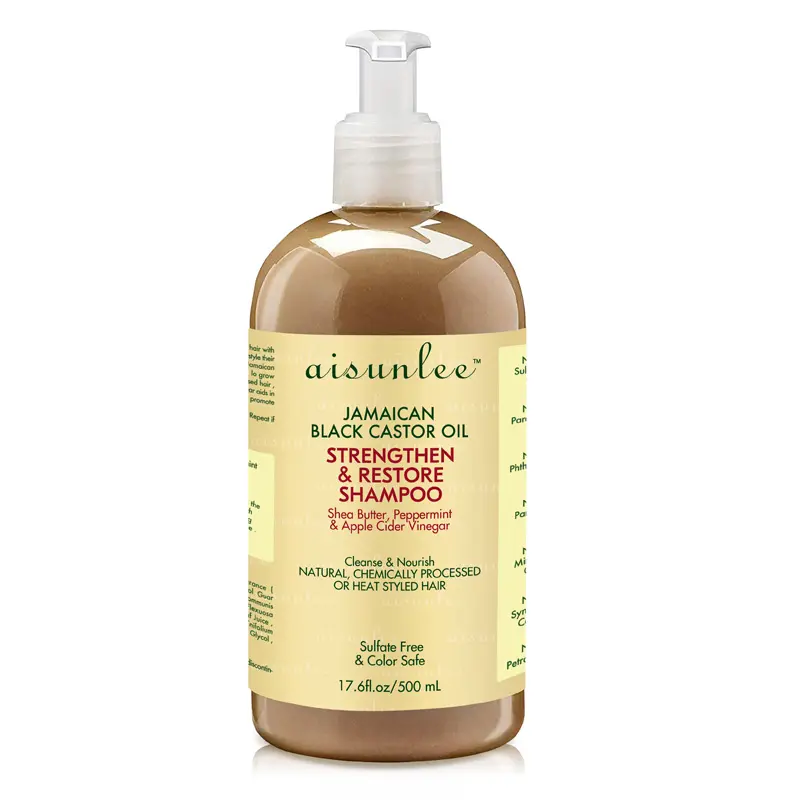 Shampoo per la cura dei capelli con siero di olio di ricino nero giamaicano con etichetta privata in Set di balsamo per capelli in vendita