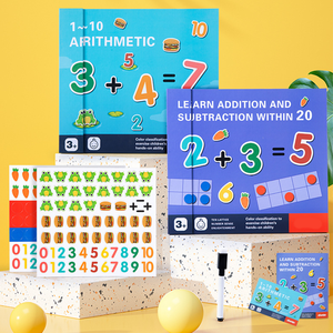 Vente en gros de papier éducatif précoce pour enfants 1-10 <span class=keywords><strong>livre</strong></span> d'arithmétique comptage de mathématiques dans les 10 <span class=keywords><strong>livre</strong></span> d'apprentissage <span class=keywords><strong>livre</strong></span> de calcul et de jeu - Product Image 4