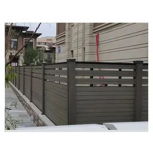 Cheap wood plastic composite wpc fence home garden fence panels better than vinyl pvc fence Outdoor