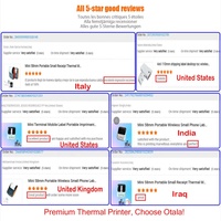 Imprimante thermique portable OEM ODM 58 mm pour reçus et codes-barres, 203 dpi, pour la gestion des expéditions et des stocks en e-commerce