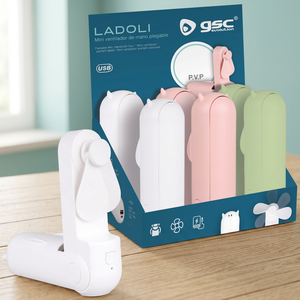 Mini Ventilatore Tascabile Pieghevole in Materiale ABS con Cavo da 0,8m Ricaricabile USB 0,5W (GSC 300010033) - Product Image 2