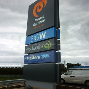 Panneaux d'affichage numériques, totems et panneaux pylon, enseignes extérieures en métal rétroéclairées, panneaux pylon pour hôpitaux - Product Image 2