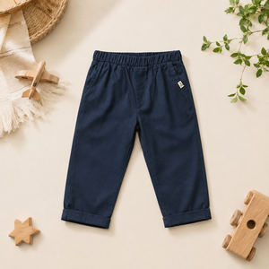 Chinos azul marino de primera calidad, hechos de algodón suave, que brindan comodidad diaria, construcción duradera y un estilo sin esfuerzo para el día a día. - Product Image 1