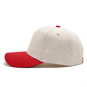 New Arrival Custom Design Two-tone 6 Panel Baseball Caps 3D Raised Embroidery Logo Suede Brim Casual Sporty Dobby <b>Gold</b> Copper - Product Image 2