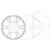 HBSOUND L15/85306 Speaker Subwoofer Kompak 15 Inch dengan Suara Bertenaga untuk Sistem Line Array Profesional Luar Ruangan
