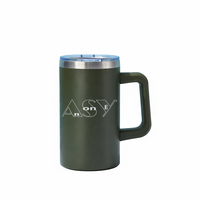 Bouteille isotherme classique en acier inoxydable de 24 oz avec poignée – Cadeaux d'affaires, articles de boisson – Isolation thermique portable pour bière et boissons