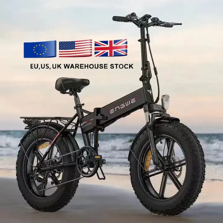 Armazém da ue eua, EP-2PRO ebike 48v13a 45 km/h, bicicleta elétrica para neve, 20 polegadas, pneu gordo, 750w, mountain bike, elétrico