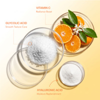 Sérum à la vitamine C OAKAURA, acide glycolique, éclat, luminosité, boost, lissage de la texture inégale, sérum pour le visage, à utiliser uniquement la nuit
