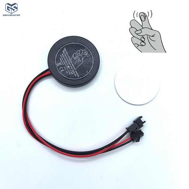 Hidden Partition Vibration Switch 5A Invisible Switch Knock Vibration Sensor Switch Voice Control for 12V 24V Light