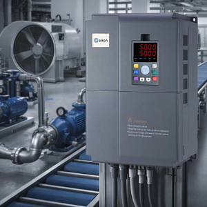 ไดรฟ์ AC กำลังสูง ความถี่สูง 11KW เฟสเดียว VFD สามเอาต์พุต 15HP 380V สำหรับปั๊ม พัดลม สายพานลำเลียง คอมเพรสเซอร์ PDE S 10kw - Product Image 3