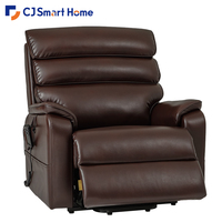 Chaise élévatrice à puissance de 500 LBS pour les utilisateurs grands et grands, avec massage et chaleur à 4 points, inclinaison profonde à 170 ° pour une relaxation complète du corps