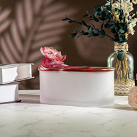 Nouvelle boîte à mouchoirs en cristal de style luxueux pour salon, boîte à serviettes pour table de salle à manger, décoration pour hôtel, restaurant, maison