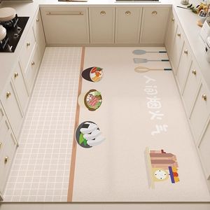 Alfombra de PVC con diseño de gato de dibujos animados, rectangular, antideslizante, para cocina, fácil de limpiar, con estampado de animales, decoración del hogar - Product Image 4