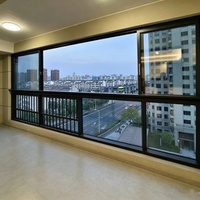 Ventanas Corredizas de Aluminio Personalizables, Diseño Moderno, Anti-Tifón, Fácil Instalación para Uso Doméstico