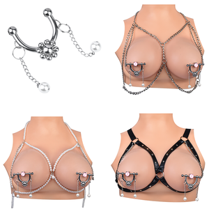 Nouveau QKKQ Non Piercing Nipple Clamps Clips Réglable En Métal Nipple Clamps Nipple Clips pour Femmes Couple - Product Image 1