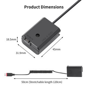 KingMa NP-FW50 USB-C puissance adaptateur DC coupleur dummy batterie pour <span class=keywords><strong>Sony</strong></span> A7 A7R2 A7M2 A6300 <span class=keywords><strong>A6000</strong></span> A6500 - Product Image 2