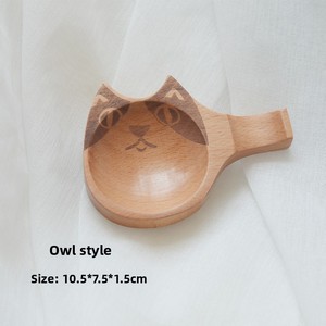 Assiette en bois massif de style <span class=keywords><strong>japonais</strong></span> créatif personnalisé, mini plat à condiments en bois pour la maison ou la restauration, support de conteneur alimentaire - Product Image 4