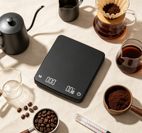 Balance de cuisine électronique portable Sifei Mini en acier inoxydable avec écran LCD, design antidérapant et diffusion audio pour café