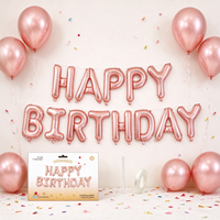 Ballons Joyeux Anniversaire de 16 Pouces pour Décoration de Fête, Panneau Publicitaire, Décoration de Fête d'Anniversaire, Toile de Fond pour Photomaton