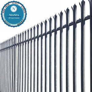 Clôture en métal pour maison de haute qualité, revêtement en PVC noir, 6 pieds, clôture de jardin fantaisie, sécurité, palissade, piquet, clôture en fer forgé, vente en gros - Product Image 6