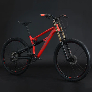 Vélo de montagne à double suspension, <span class=keywords><strong>cadre</strong></span> souple, frein hydraulique, 26, 27,5, 29 pouces - Product Image 1