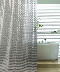 Clair, 180x180 3D Conception Résistance À L'<span class=keywords><strong>eau</strong></span> Sac Douche Rideau Salle De Bain Imperméable Tissu <span class=keywords><strong>EVA</strong></span> Rideaux - Product Image 5