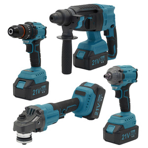 21V Multi-Functional Power Tool Set Electric Drill Grinder Wrench Rechargeable Lithium Battery Plastic Case High-Power Brushless - Product Image 4