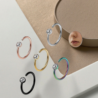 Nouveau Design à la mode Septum Piercing en acier inoxydable nez anneau cerceau bijou corps oreille Piercing Offre Spéciale mode nez anneau pour les femmes