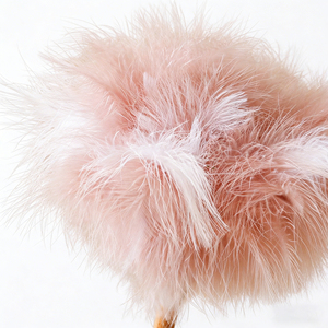 <span class=keywords><strong>Plumeau</strong></span> en plumes de dinde <span class=keywords><strong>rose</strong></span> de qualité supérieure avec options de manche long ou court, outil de nettoyage pour la décoration intérieure et l'élimination de la poussière sur surfaces délicates - Product Image 4