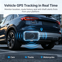 Traceur GPS magnétique 4G pour voiture WF101, longue autonomie de la batterie, localisation en temps réel avec surveillance vocale et alarme antivol