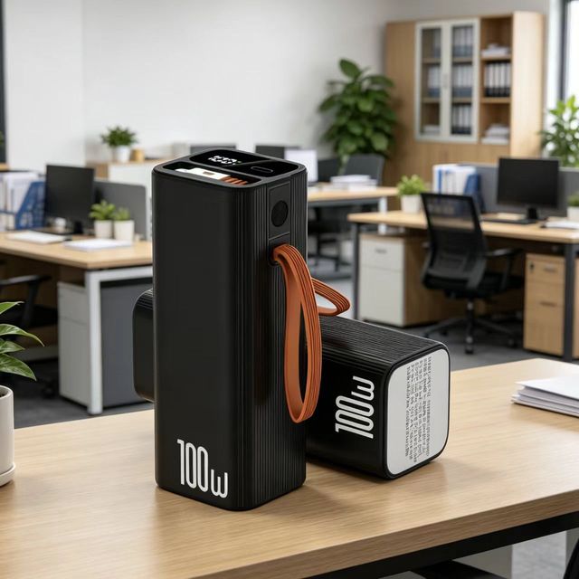 New Trending OEM Portable Laptop Outdoor 20000mah Power Bank with Cable 100W Super Fast Charging Power Bank for Macbooks