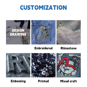 Jeans in Denim Selvedge Personalizzati per <span class=keywords><strong>Uomo</strong></span>, Gamba Larga, Chiusura a Bottoni, Tasche a Quadri, Fodera Interna, <span class=keywords><strong>Pantaloni</strong></span> Streetwear alla Moda - Product Image 4