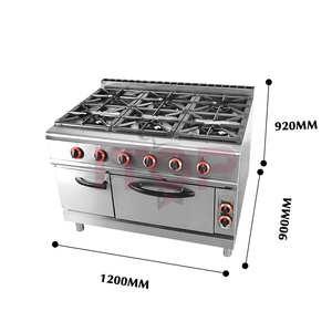 <span class=keywords><strong>Estufa</strong></span> de Gas de Encimera a Precio de Mayoreo, Cocina Multiquemador Integrada con 6 Hornillas y Horno - Product Image 4